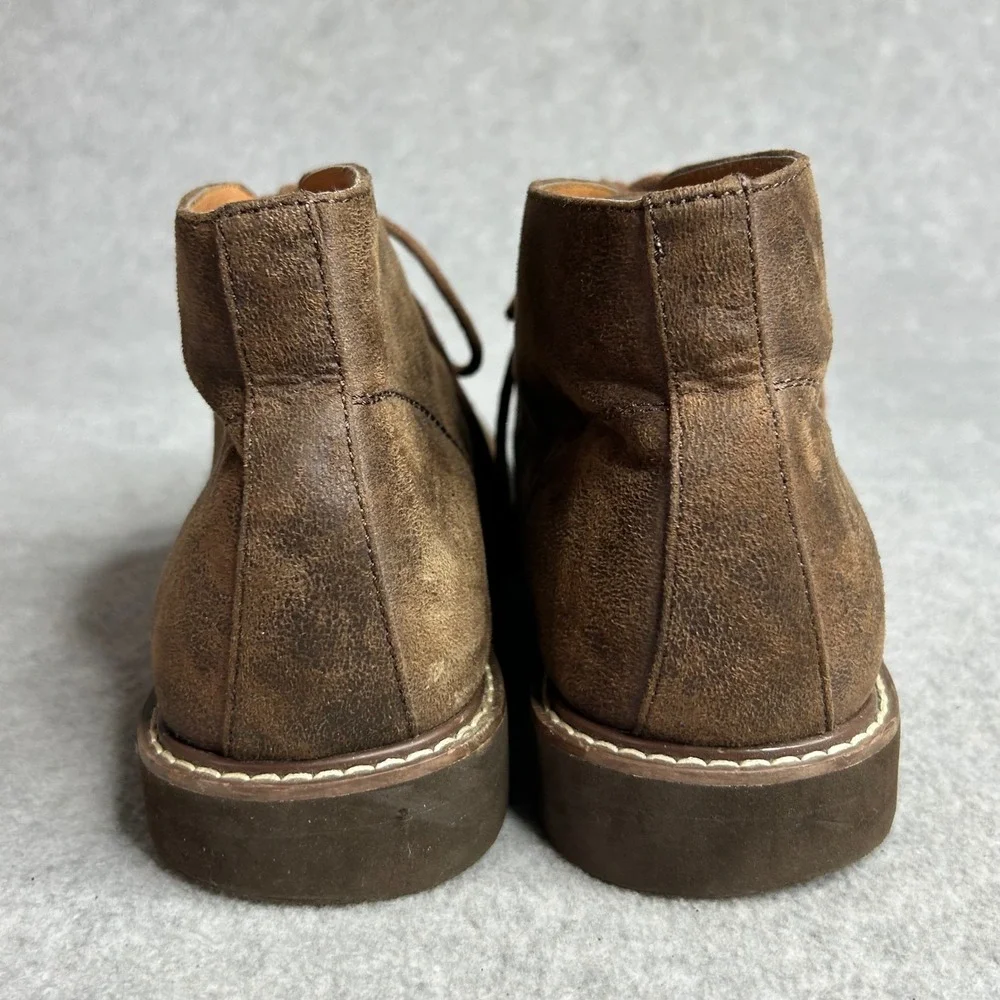 Guess Mens Brown Suede Leather Lace‎ Up Chukka Ankle Boots Size 10.5